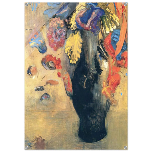 FLOWERS - Odilon Redon Acrylic Print - 70x100 cm / 28x40″ inches | Odilon Redon Wall Art | Odilon Redon Prints