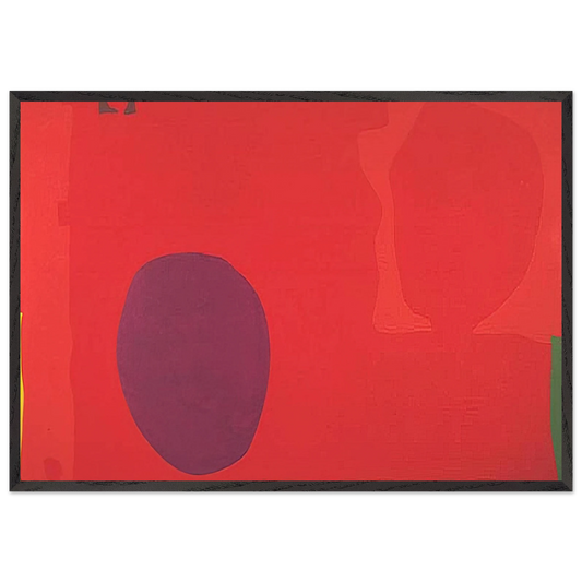 Cadmium with Violet Scarlet Emerald Lemon and Venetian - 1969 - Patrick Heron Framed Art Print – Black Wooden Frame - Default Title - -Framed Art Print