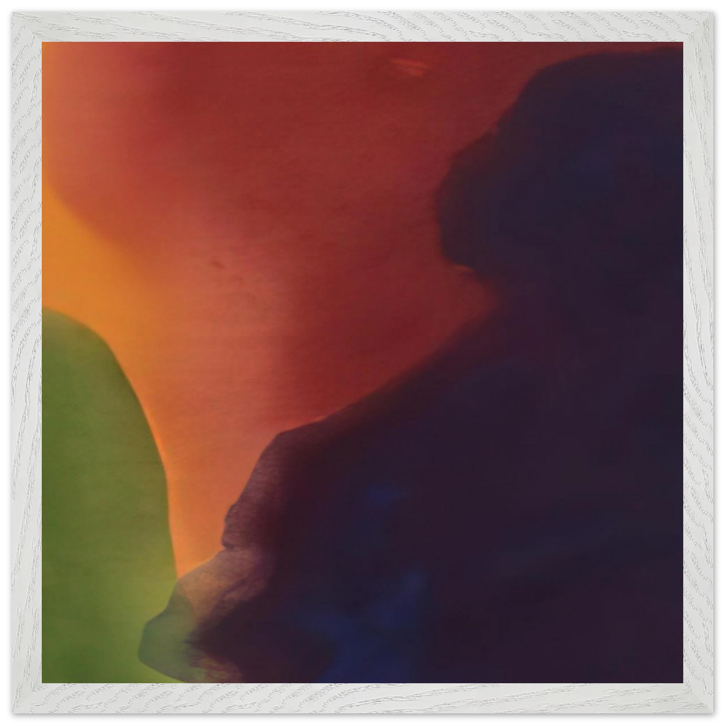 Helen Frankenthaler - Blue Atmosphere III - 1963 Wall art - 30x40 cm / 12x16 inches - Premium Wooden Framed Poster With Fine Art Paper - Black frame