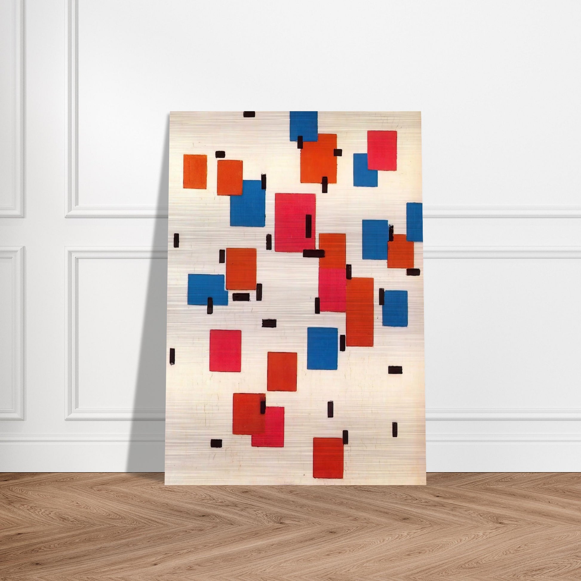 Composition in Color A - Piet Mondrian Brushed Aluminum Print - 70x100 cm / 28x40 inches | Piet Mondrian Aluminum Print | Piet Mondrian Prints