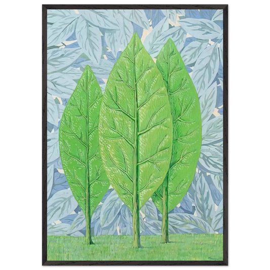 THE GOOD SEASON 1961 - Rene Magritte 70x100 cm / 28x40 inches Framed Art Print – Black Wooden Frame