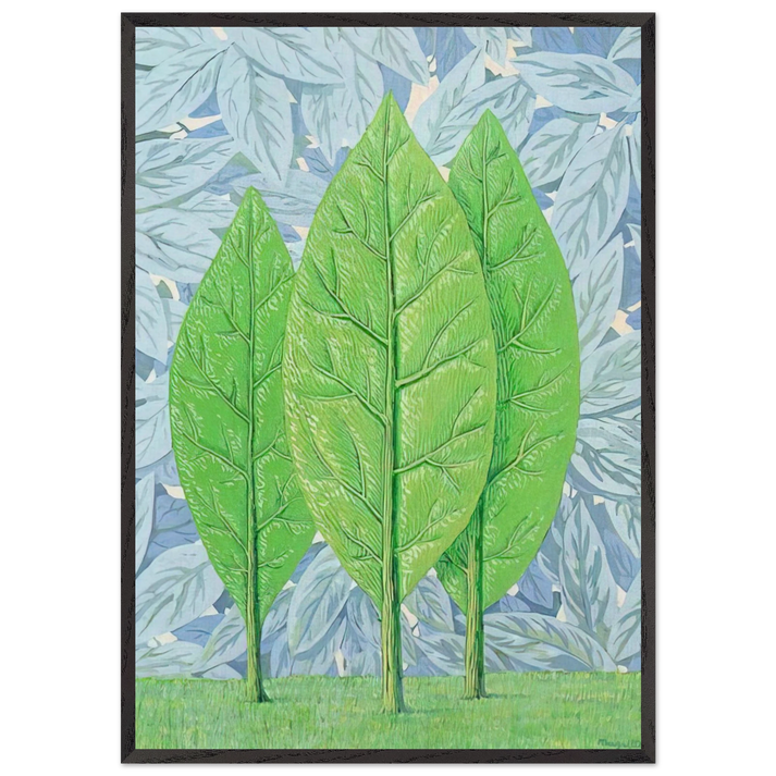 THE GOOD SEASON 1961 - Rene Magritte 70x100 cm / 28x40 inches Framed Art Print – Black Wooden Frame