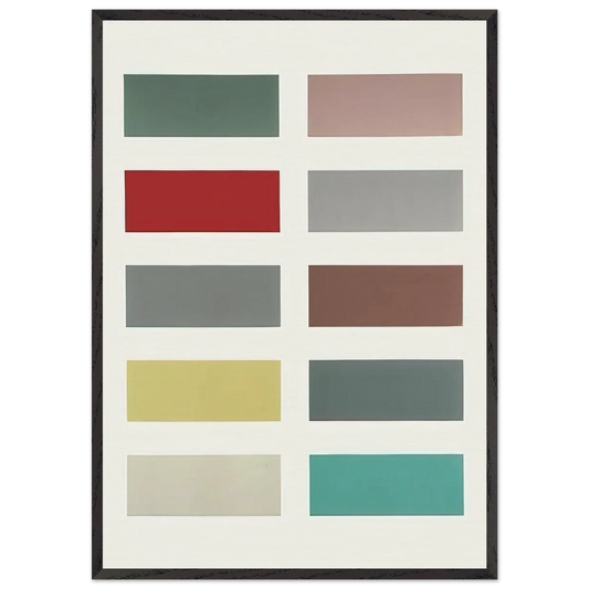 TEN COLOURS 1966 - Gerhard Richter 70x100 cm / 28x40 inches Framed Art Print – Black Wooden Frame