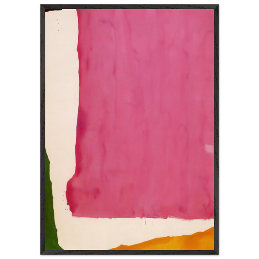 Mauve District - 1966 - Helen Frankenthaler Framed Art Print – Black Wooden Frame - Default Title - -Framed Art Print