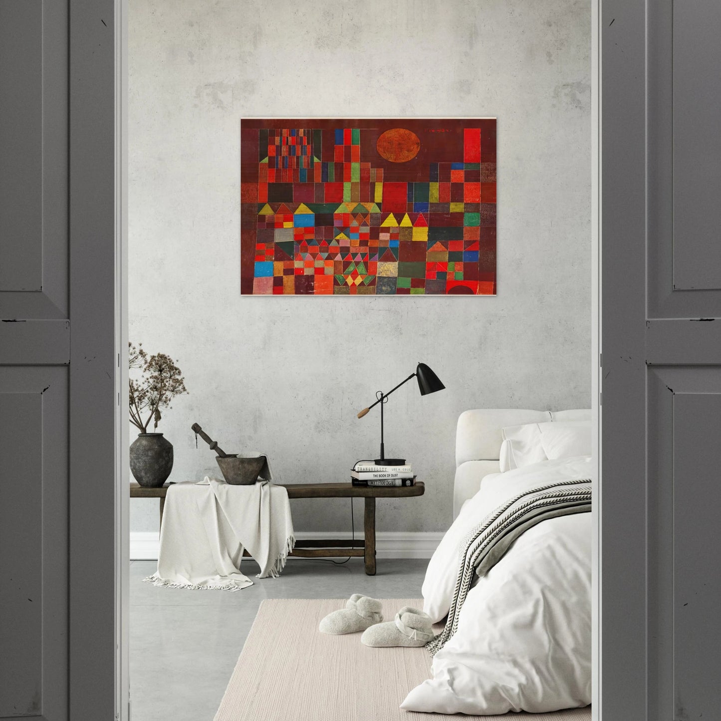 CASTLE AND SUN 1928 - Paul Klee Brushed Aluminum Print - 70x100 cm / 28x40 inches | Paul Klee Aluminum Print | Paul Klee Prints