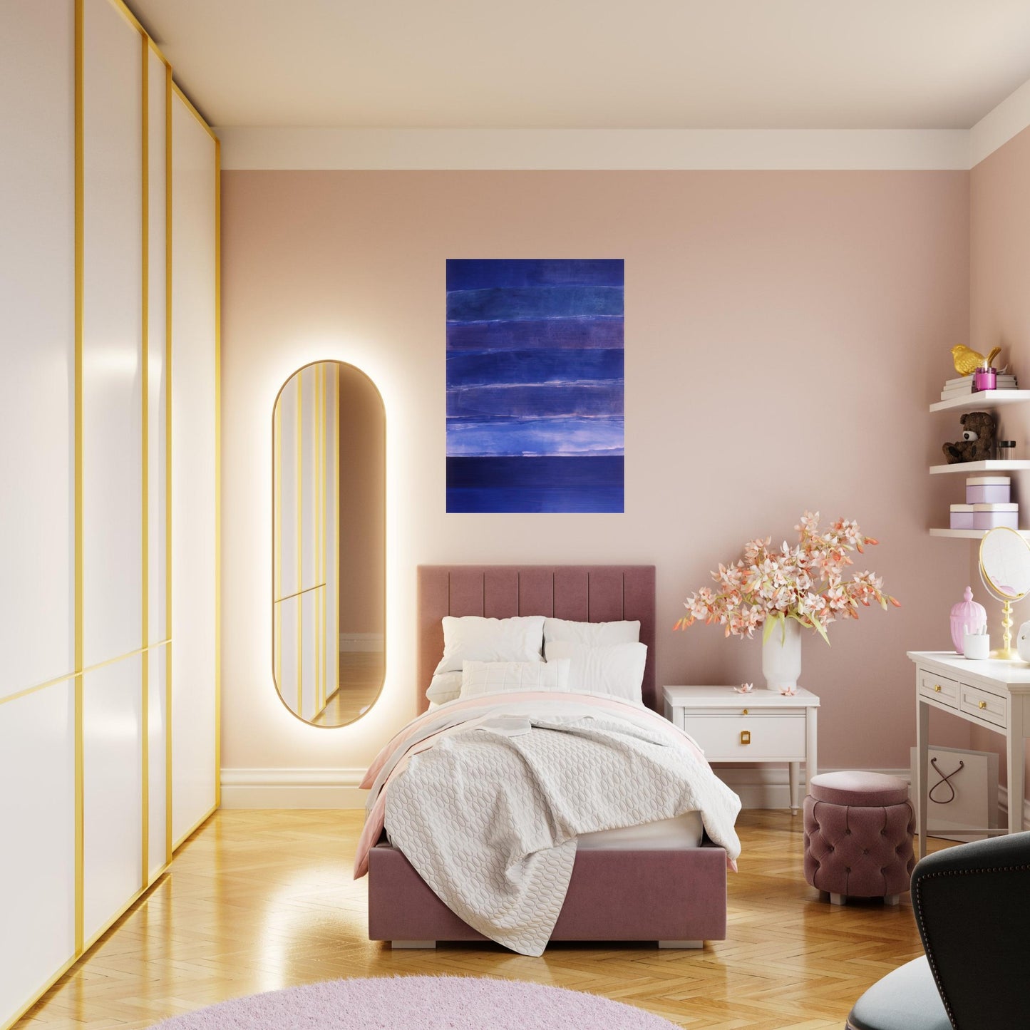 Ocean Love - 1981 - Ronnie Landfield Brushed Aluminum Print - 70x100 cm / 28x40 inches | Ronnie Landfield Aluminum Print | Ronnie Landfield Prints