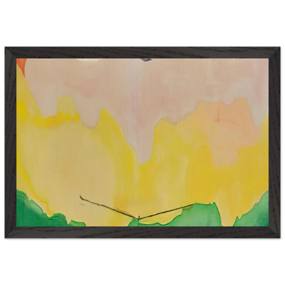 Helen Frankenthaler - Boulevard - 1973 Wall art - 45x60 cm / 18x24 Inches - Premium Wooden Framed Poster With Fine Art Paper - White frame