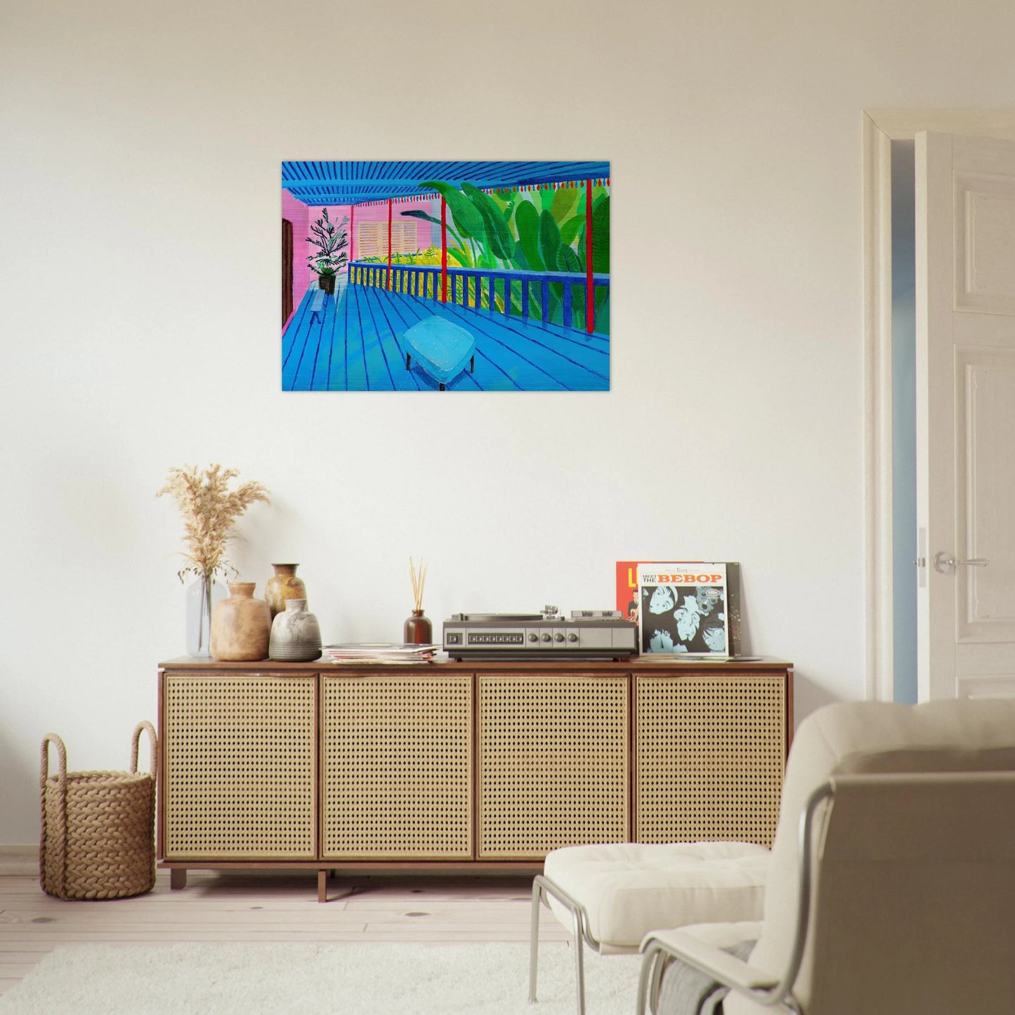 David Hockney - David Hockney Brushed Aluminum Print - 70x100 cm / 28x40 inches | David Hockney Aluminum Print | David Hockney Prints