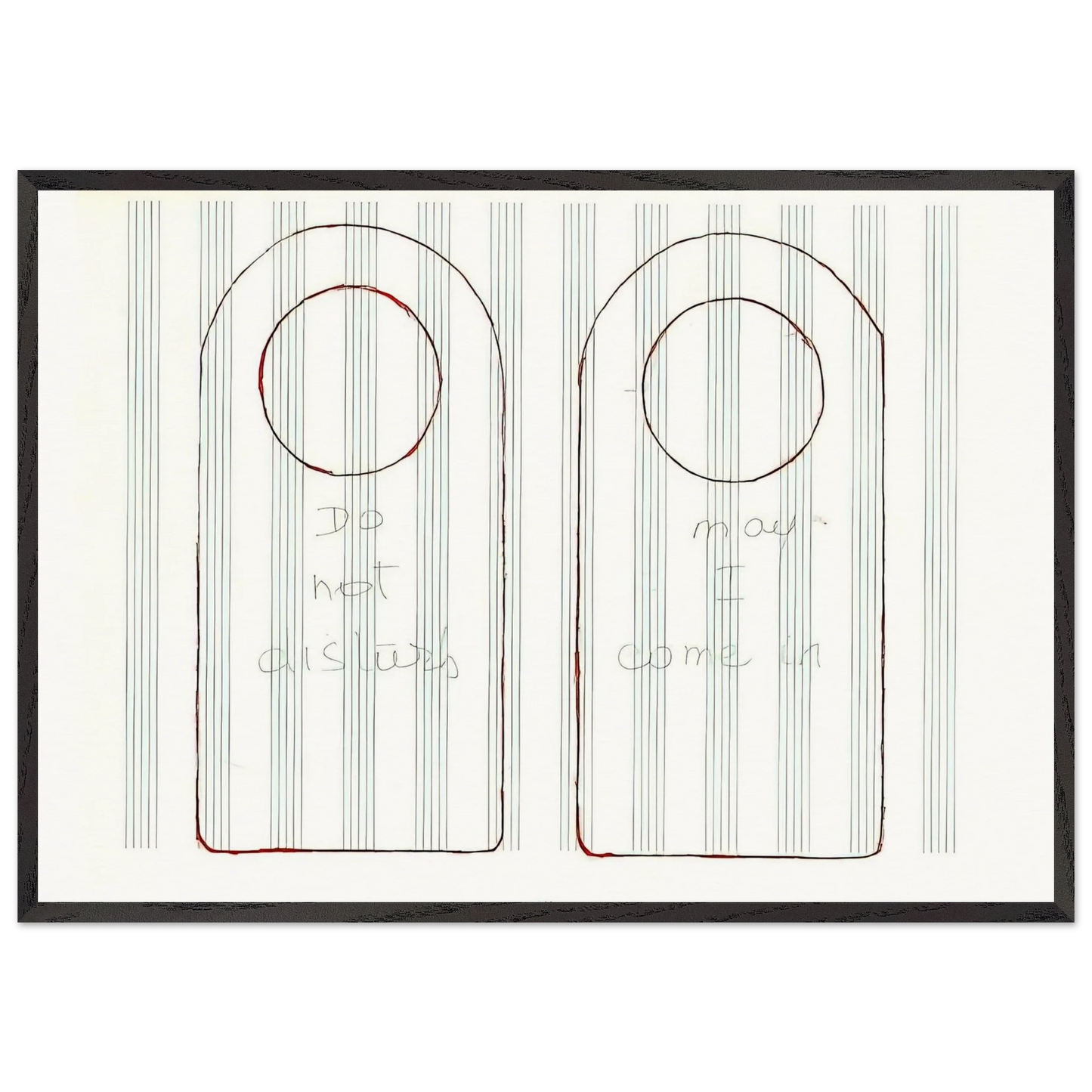 UNTITLED 1995 3 - Louise Bourgeois Framed Art Print – Black Wooden Frame - Default Title - -Framed Art Print