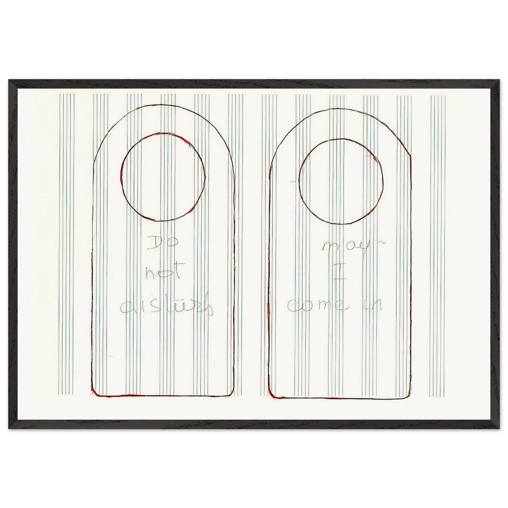 UNTITLED 1995 3 - Louise Bourgeois Framed Art Print – Black Wooden Frame - Default Title - -Framed Art Print