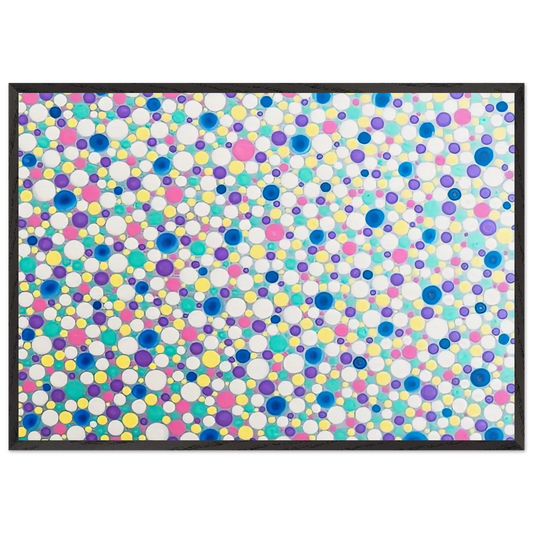 DOTS 2004 - Yayoi Kusama Framed Art Print – Black Wooden Frame - Default Title - -Framed Art Print