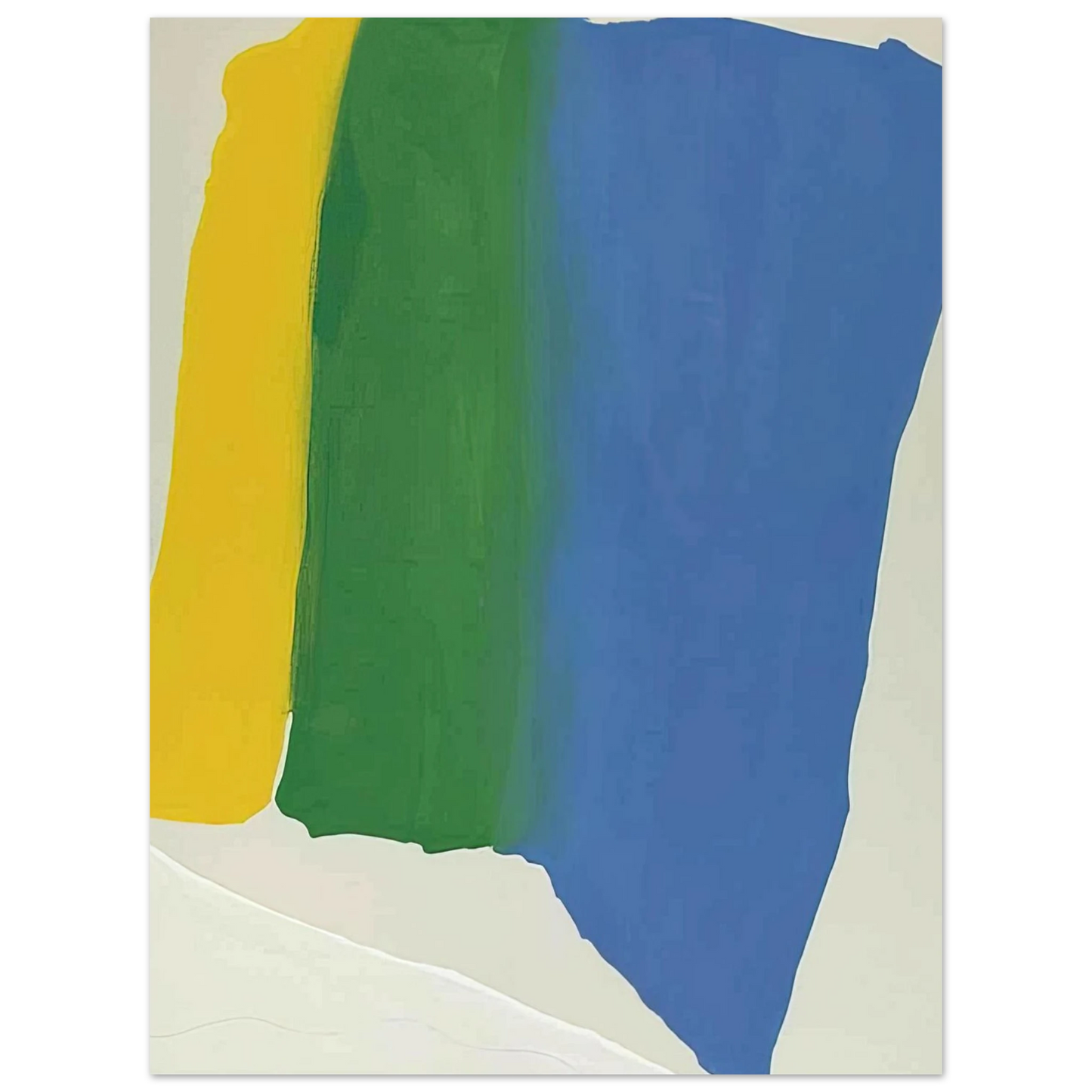 Helen Frankenthaler - Summer Insignia - 1969 Wall art - A2 (42 x 59.4  cm) - Premium Wooden Framed Poster With Fine Art Paper - Black frame