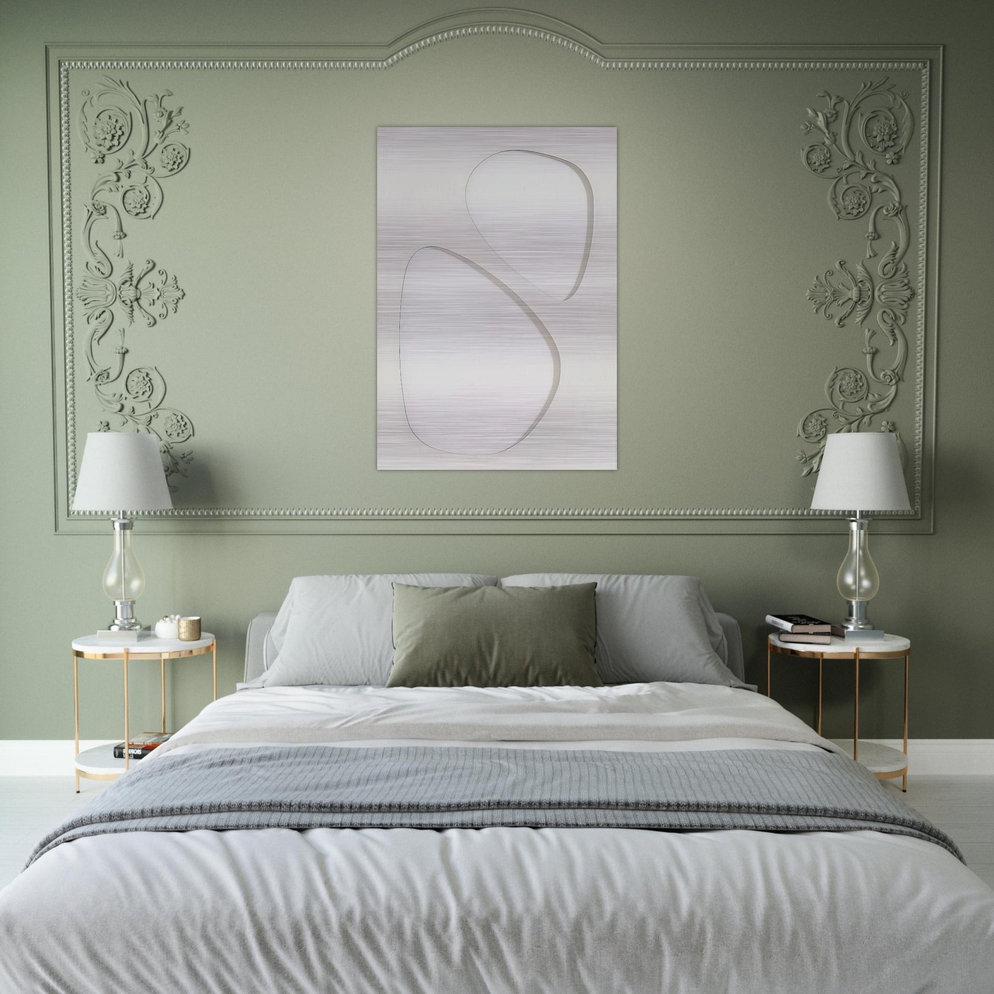 Volume bianco - 1959 - Dadamaino Brushed Aluminum Print - 70x100 cm / 28x40 inches | Dadamaino Aluminum Print | Dadamaino Prints