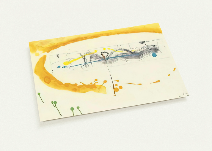 Making Music - 2000 By Helen Frankenthaler Pack of 10 Post Cards | Helen Frankenthaler Post Cards | A6 (10.5 x 14.8 cm) - 4.1 x 5.8 inches