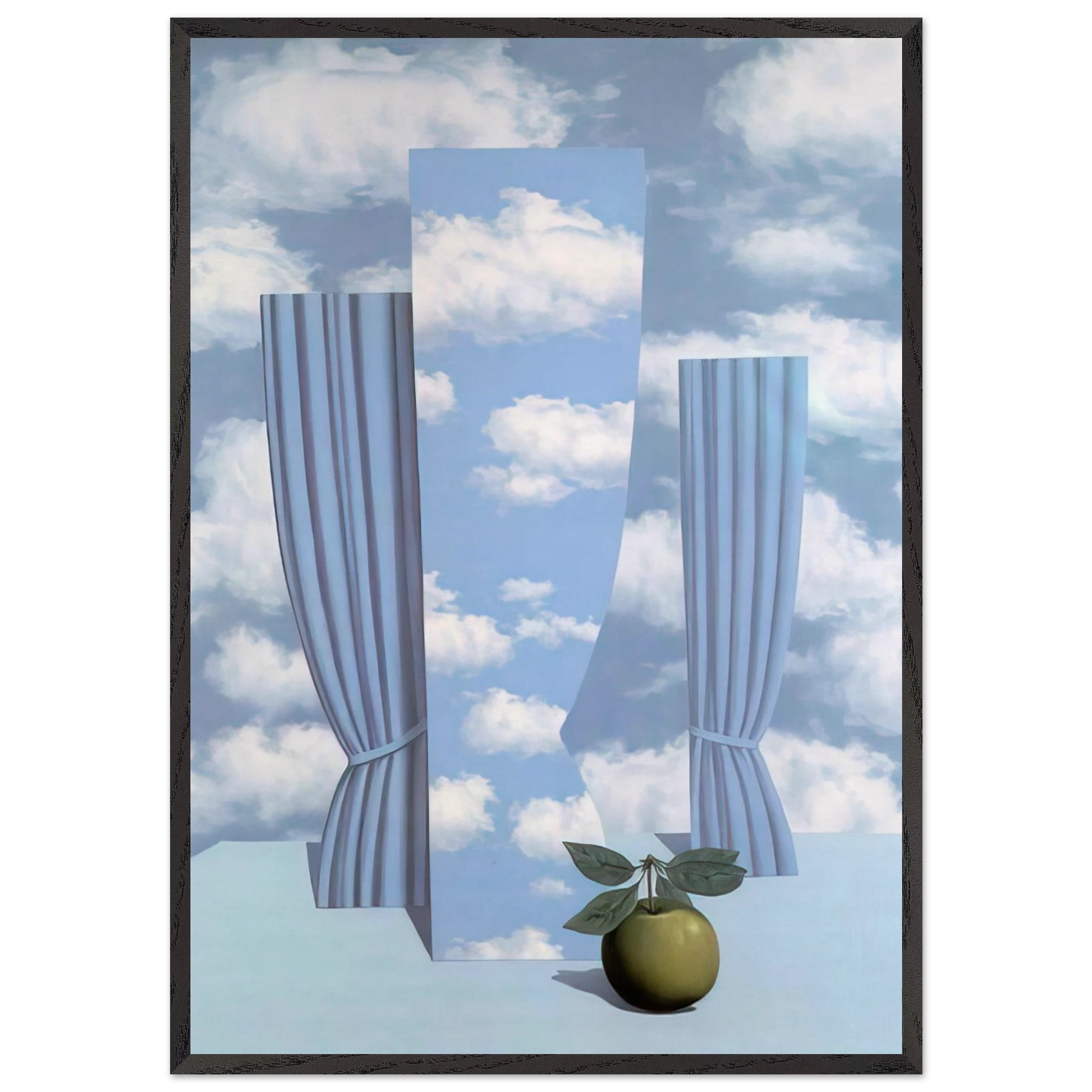 BEAUTIFUL WORLD 1962 - Rene Magritte 70x100 cm / 28x40 inches Framed Art Print – Black Wooden Frame