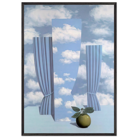 BEAUTIFUL WORLD 1962 - Rene Magritte 70x100 cm / 28x40 inches Framed Art Print – Black Wooden Frame