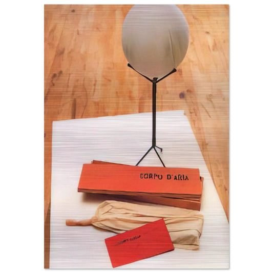 Body of Air - Piero Manzoni Brushed Aluminum Print - 70x100 cm / 28x40 inches | Piero Manzoni Aluminum Print | Piero Manzoni Prints