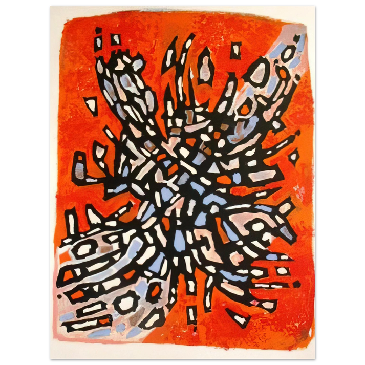 Alfred Manessier - Plate from Les Cantiques Spirituels - 1958  75x100 cm / 30x40inches Fine Art Poster