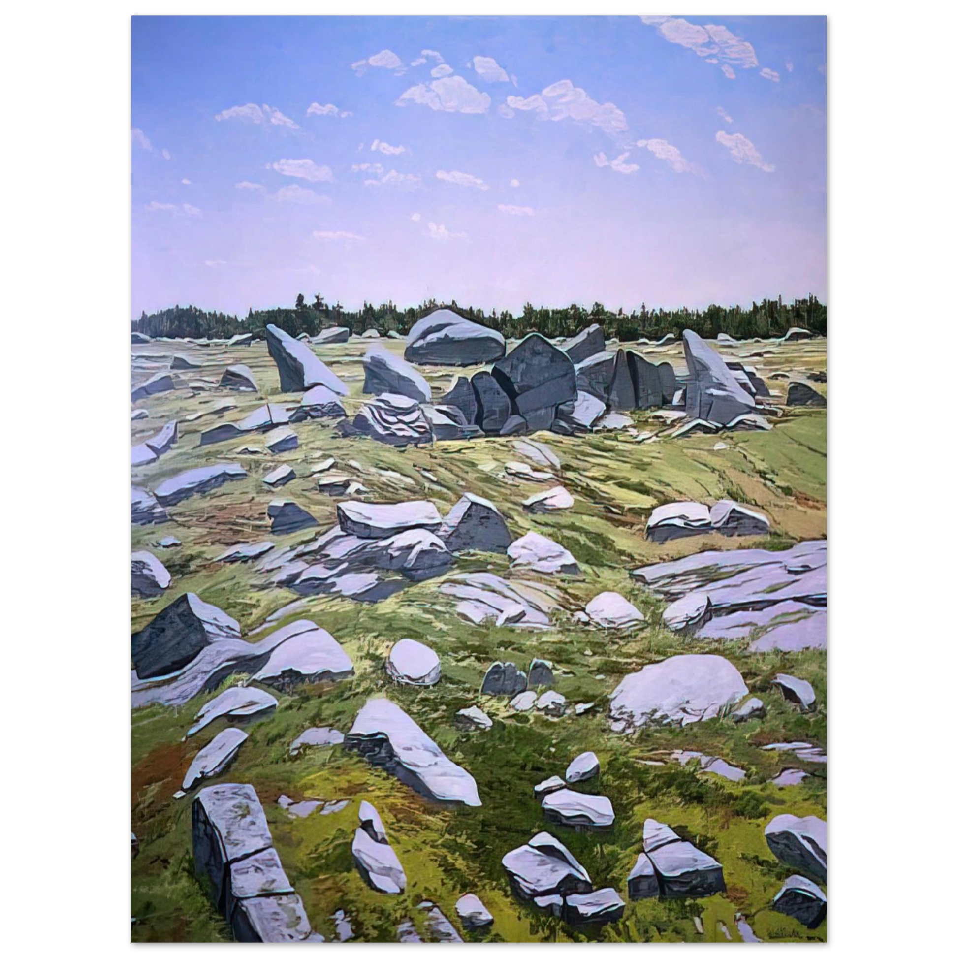 Neil Welliver - Midday Barren - 1983 Fine Art Poster - Default Title