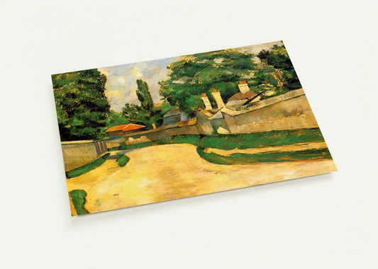 Houses Along a Road By Paul Cézanne Pack of 10 Post Cards | Paul Cézanne Post Cards | A6 (10.5 x 14.8 cm) - 4.1 x 5.8 inches