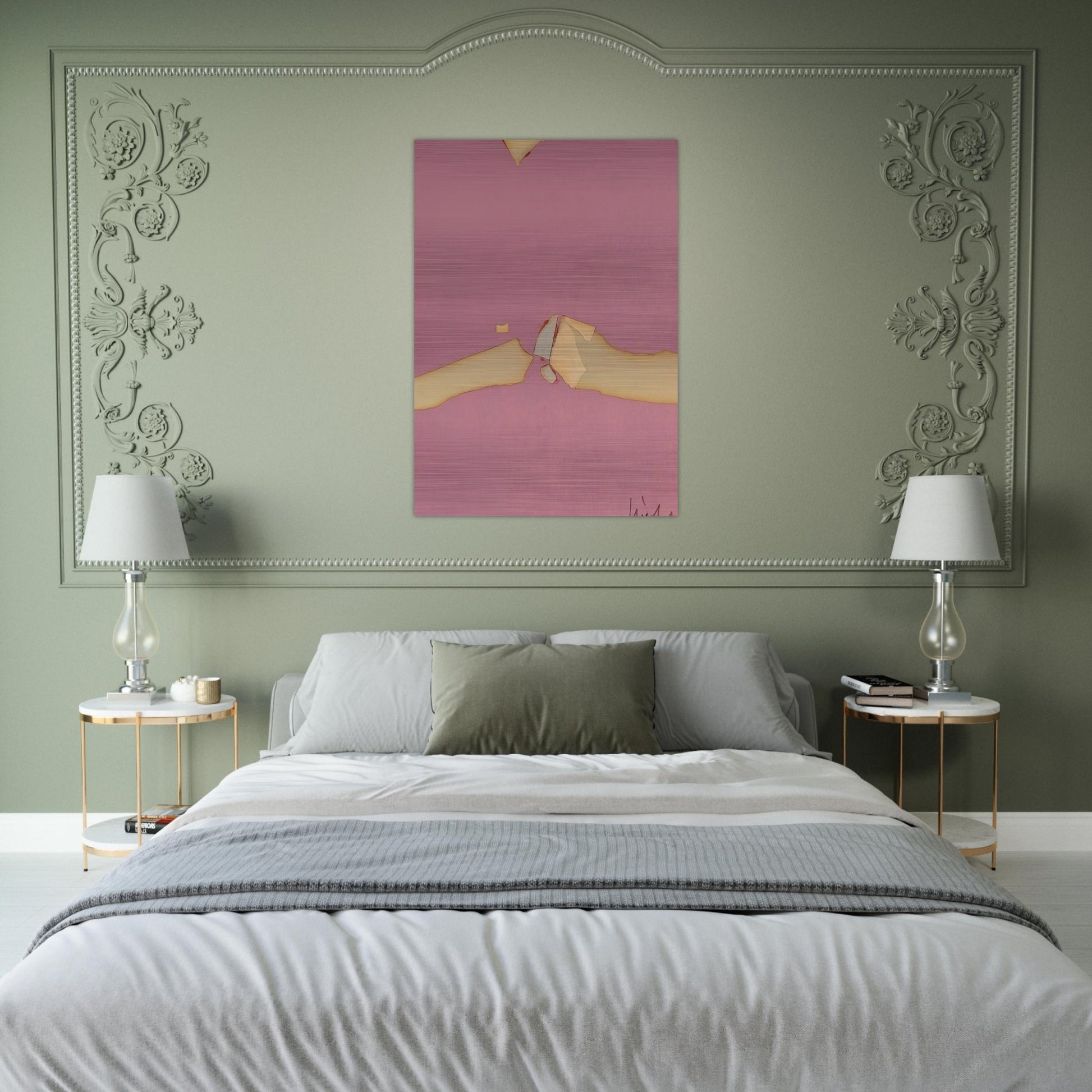 Composition on Red Ground - 1953 - Nicolas de Stael Brushed Aluminum Print - 70x100 cm / 28x40 inches | Nicolas de Stael Aluminum Print | Nicolas de Stael Prints