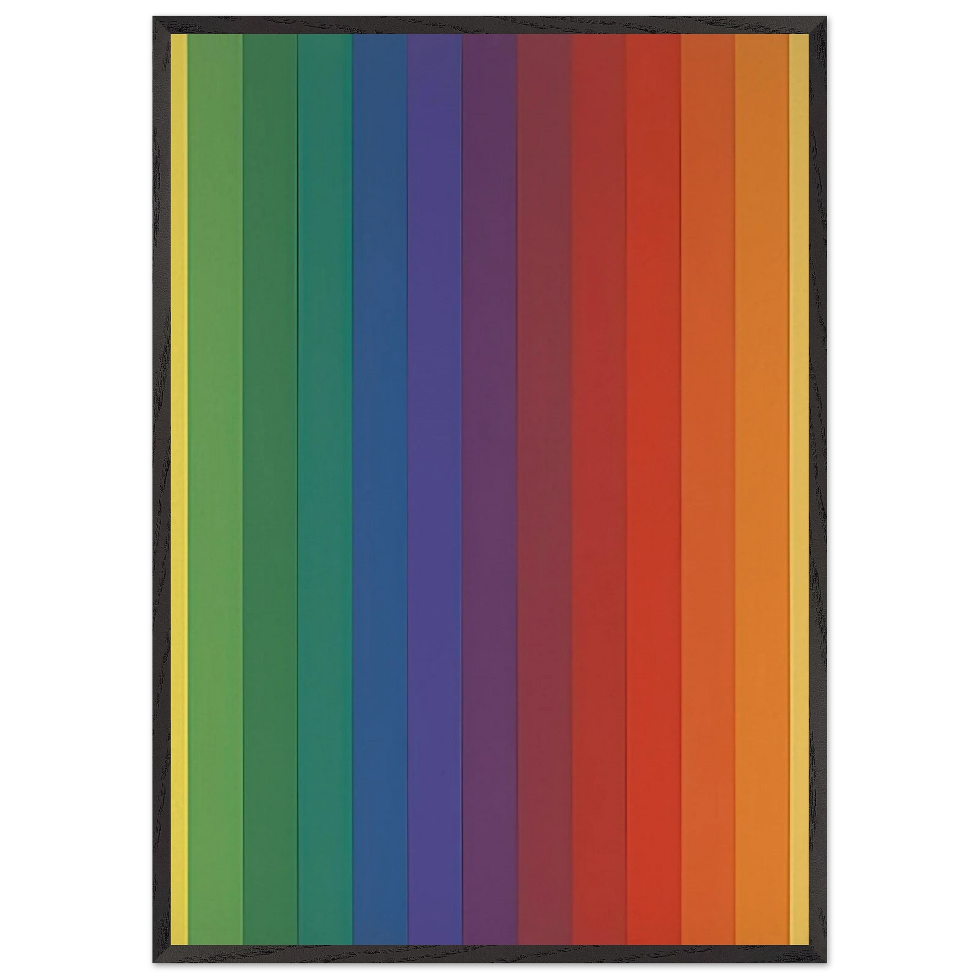 Spectrum IV - Ellsworth Kelly Framed Art Print – Black Wooden Frame - Default Title - -Framed Art Print