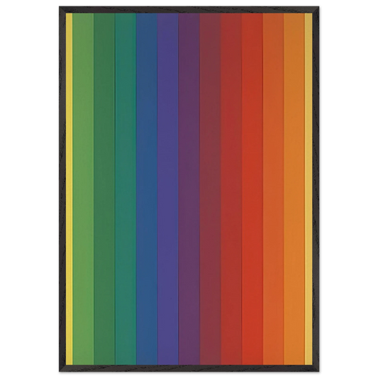 Spectrum IV - Ellsworth Kelly Framed Art Print – Black Wooden Frame - Default Title - -Framed Art Print