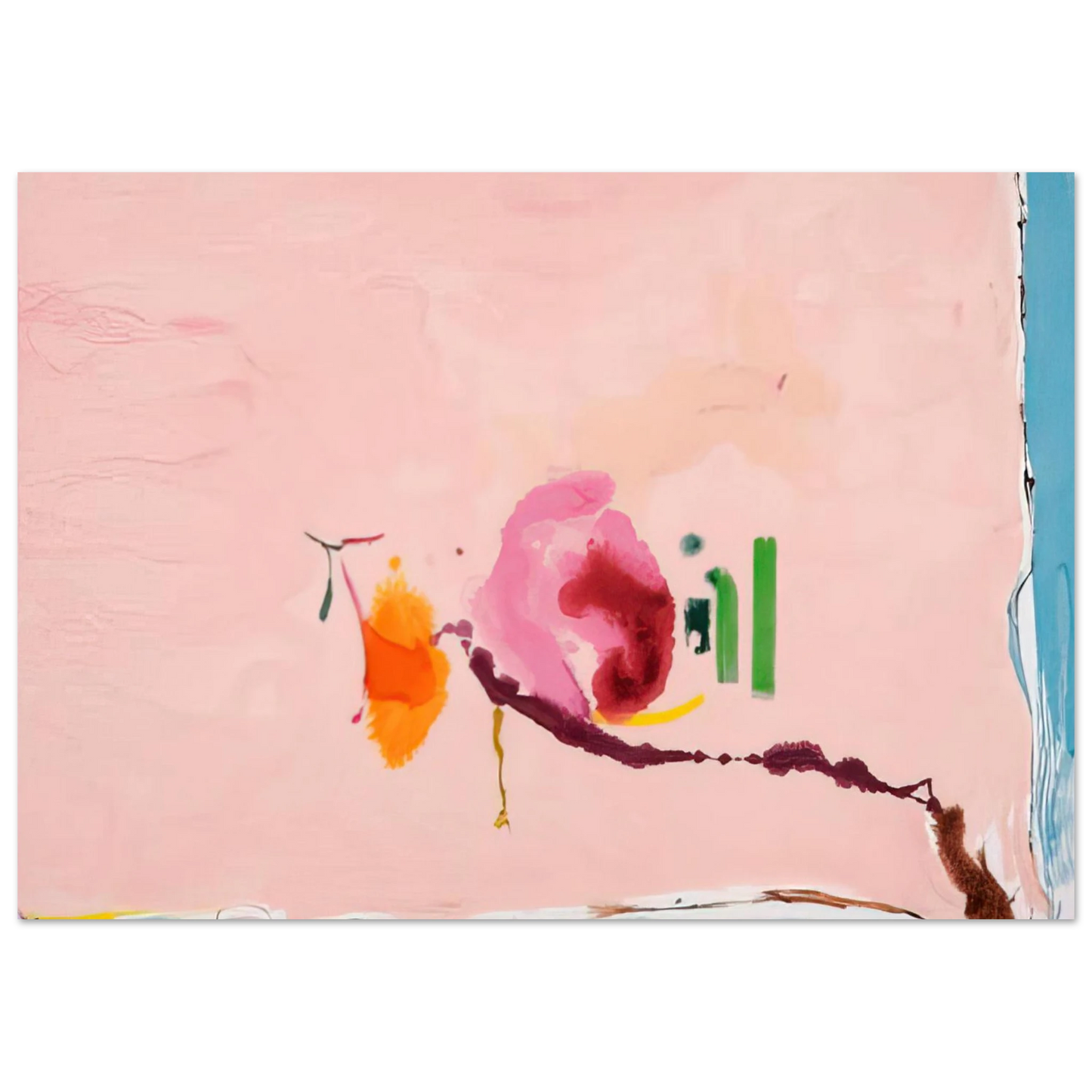 Helen Frankenthaler - Flirt - 1995 Wall art - A3 (29.7 x 42  cm) - Fine Art Poster - -