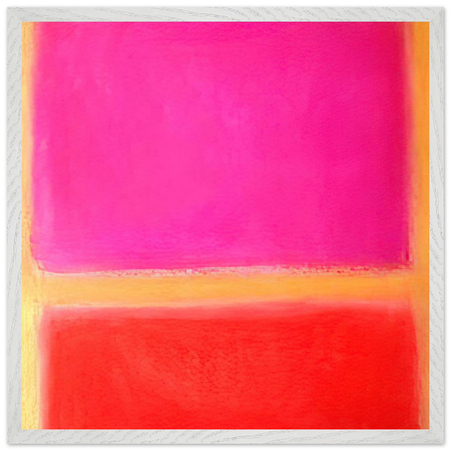Helen Frankenthaler - Untitled - Color Field Painting Wall art - 70x100 cm / 28x40 inches - Premium Wooden Framed Poster With Fine Art Paper - White frame