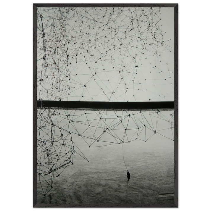 Reticularea - 1969 - Gego 70x100 cm / 28x40 inches Framed Art Print – Black Wooden Frame