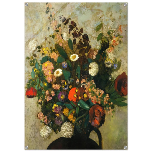 BOUQUET OF FLOWERS 5 - Odilon Redon Acrylic Print - 70x100 cm / 28x40″ inches | Odilon Redon Wall Art | Odilon Redon Prints