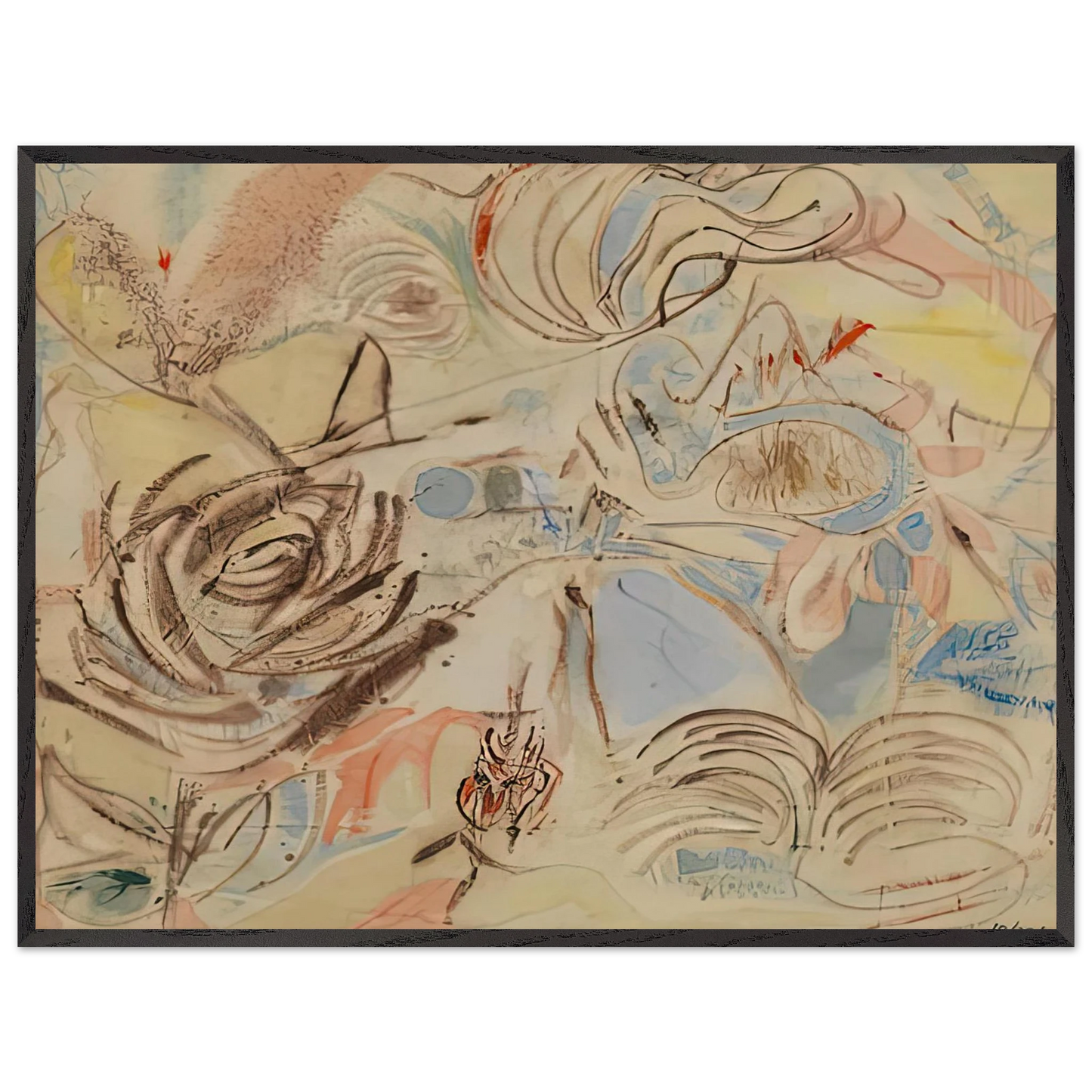 Helen Frankenthaler - 10 29 52, 1952- Wall Art - 60x80 cm / 24x32 inches - Fine Art Poster - -