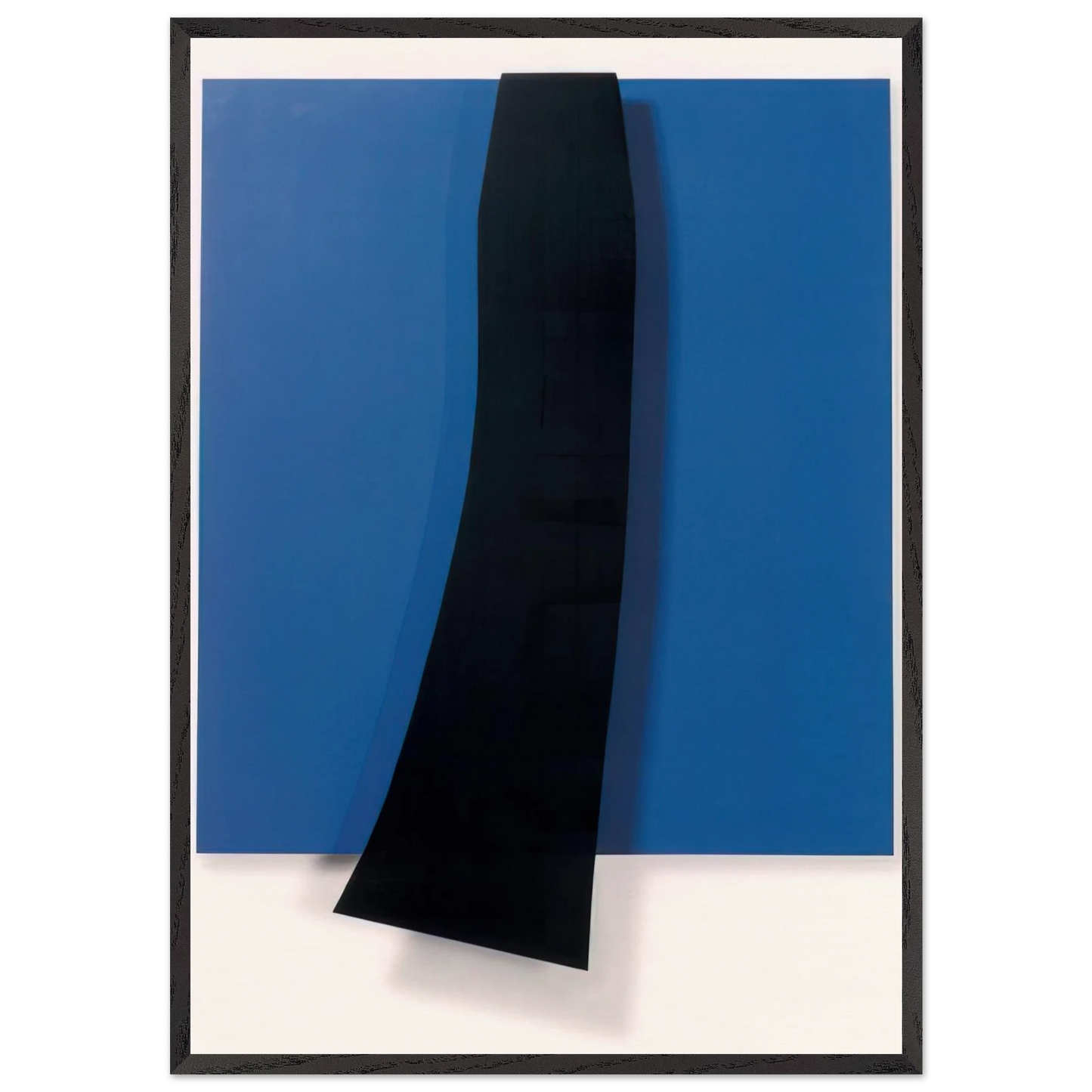 Black over Blue - Ellsworth Kelly Framed Art Print – Black Wooden Frame - Default Title - -Framed Art Print