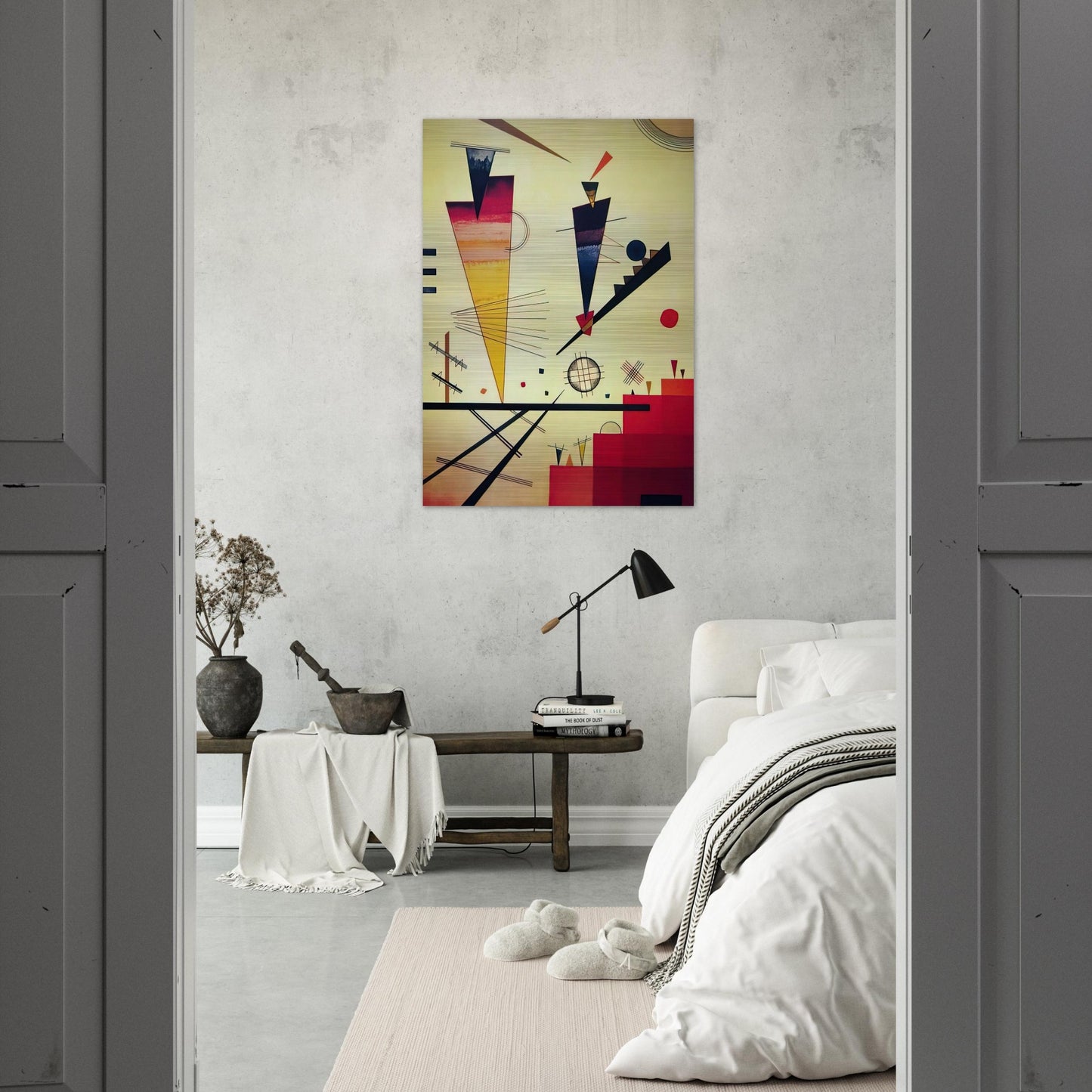 MERRY STRUCTURE 1926 - Wassily Kandinsky Brushed Aluminum Print - 70x100 cm / 28x40 inches | Wassily Kandinsky Aluminum Print | Wassily Kandinsky Prints