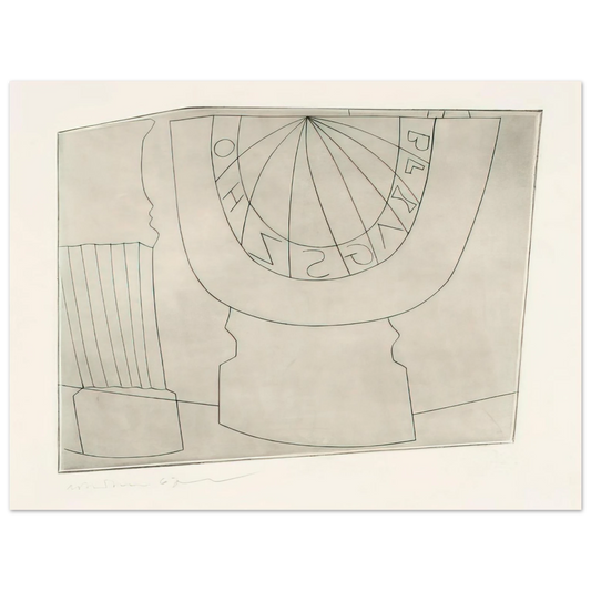 Ben Nicholson - Turkish sundial  column - 1967 Fine Art Poster - Default Title