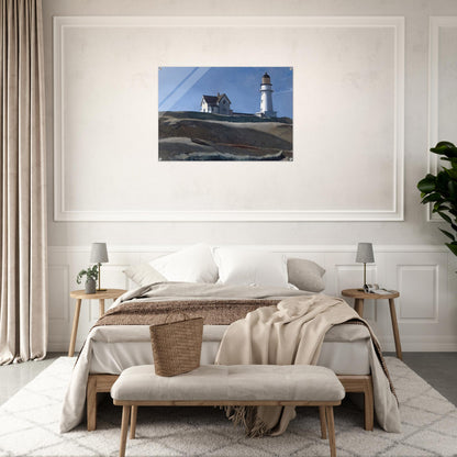 Lighthouse HIll - Edward Hopper Acrylic Print - 70x100 cm / 28x40″ inches | Edward Hopper Wall Art | Edward Hopper Prints