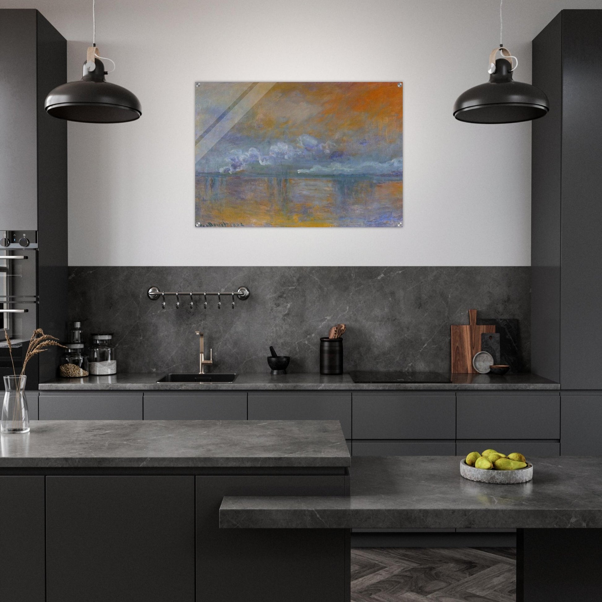 Charing Cross Bridge 02 - claude monet Acrylic Print - 70x100 cm / 28x40″ inches