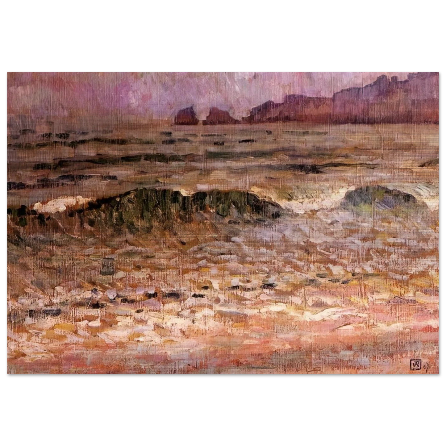 RAIN JERSEY 1907 - Theo van Rysselberghe Brushed Aluminum Print - 70x100 cm / 28x40 inches | Theo van Rysselberghe Aluminum Print | Theo van Rysselberghe Prints
