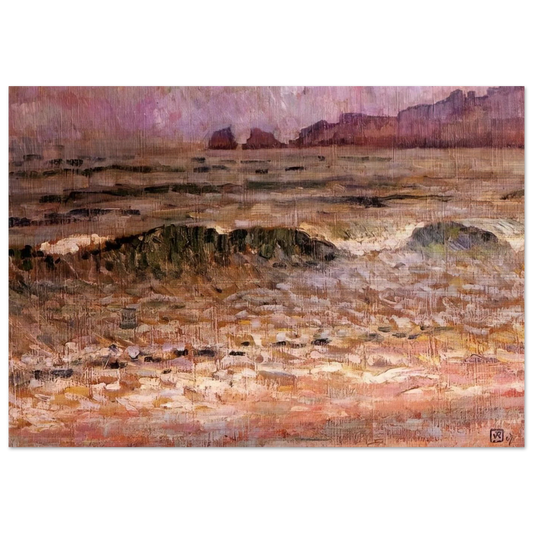 RAIN JERSEY 1907 - Theo van Rysselberghe Brushed Aluminum Print - 70x100 cm / 28x40 inches | Theo van Rysselberghe Aluminum Print | Theo van Rysselberghe Prints