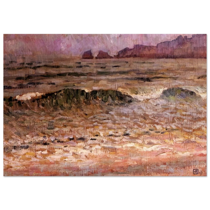 RAIN JERSEY 1907 - Theo van Rysselberghe Brushed Aluminum Print - 70x100 cm / 28x40 inches | Theo van Rysselberghe Aluminum Print | Theo van Rysselberghe Prints