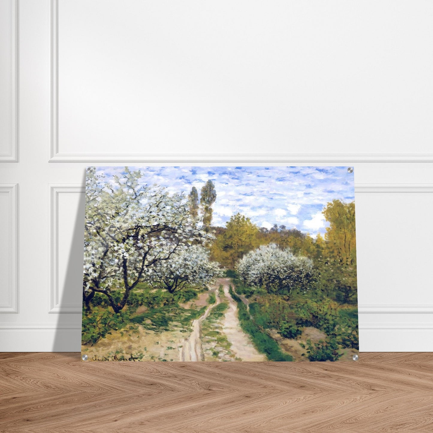 Trees in Bloom - claude monet Acrylic Print - 70x100 cm / 28x40″ inches | claude monet Wall Art | claude monet Prints