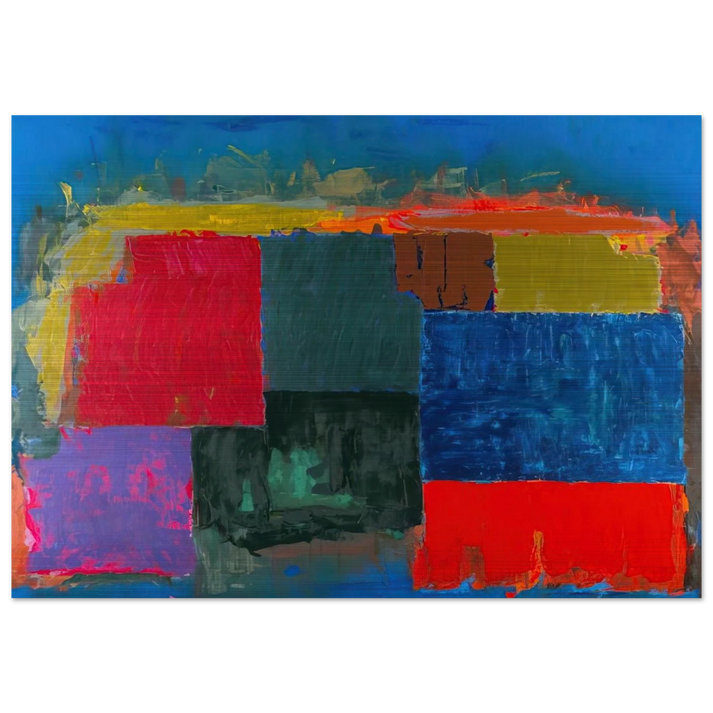 North Sound - 1979 - John Hoyland Brushed Aluminum Print - 70x100 cm / 28x40 inches | John Hoyland Aluminum Print | John Hoyland Prints