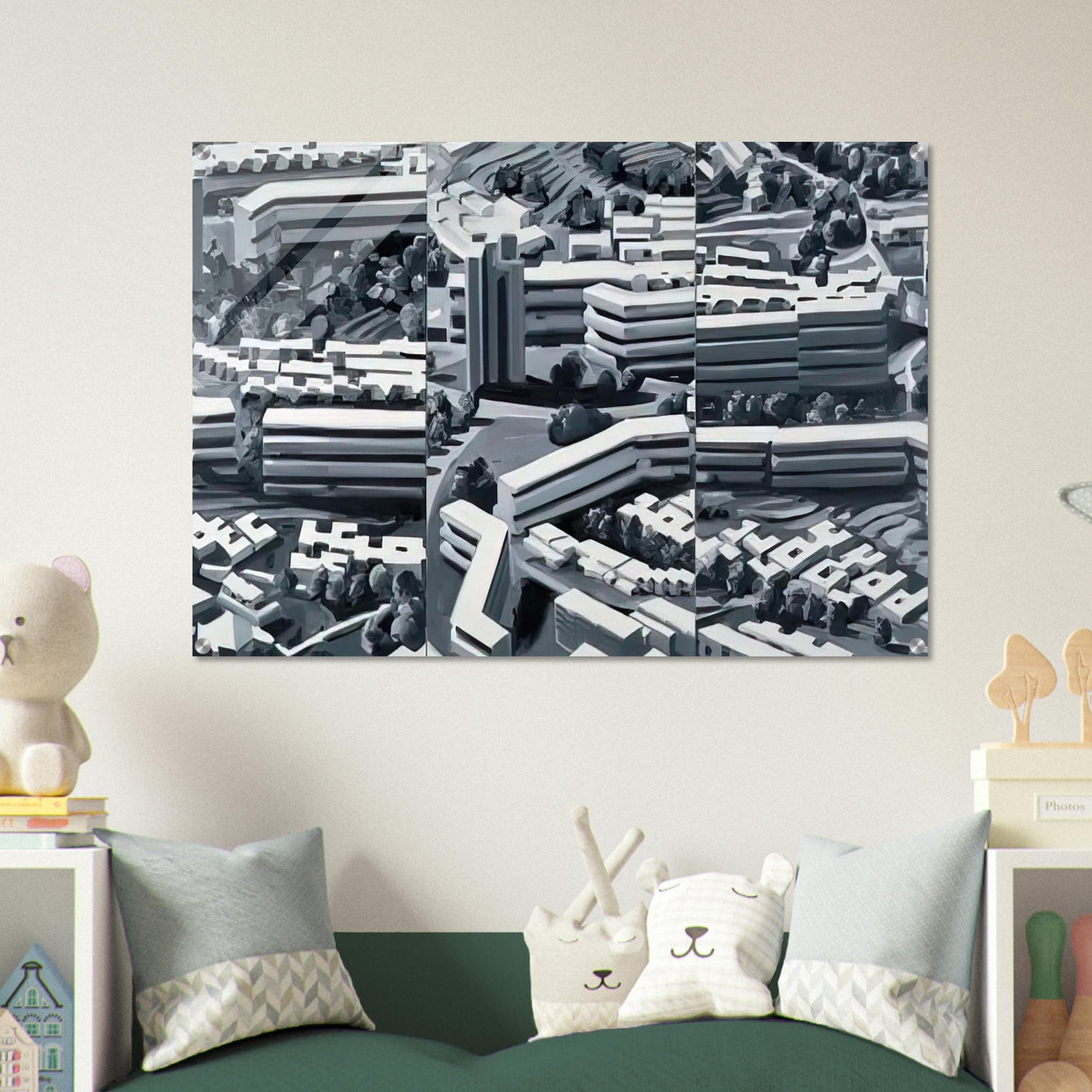 TOWNSCAPE TR 1969 - Gerhard Richter Acrylic Print - 70x100 cm / 28x40″ inches