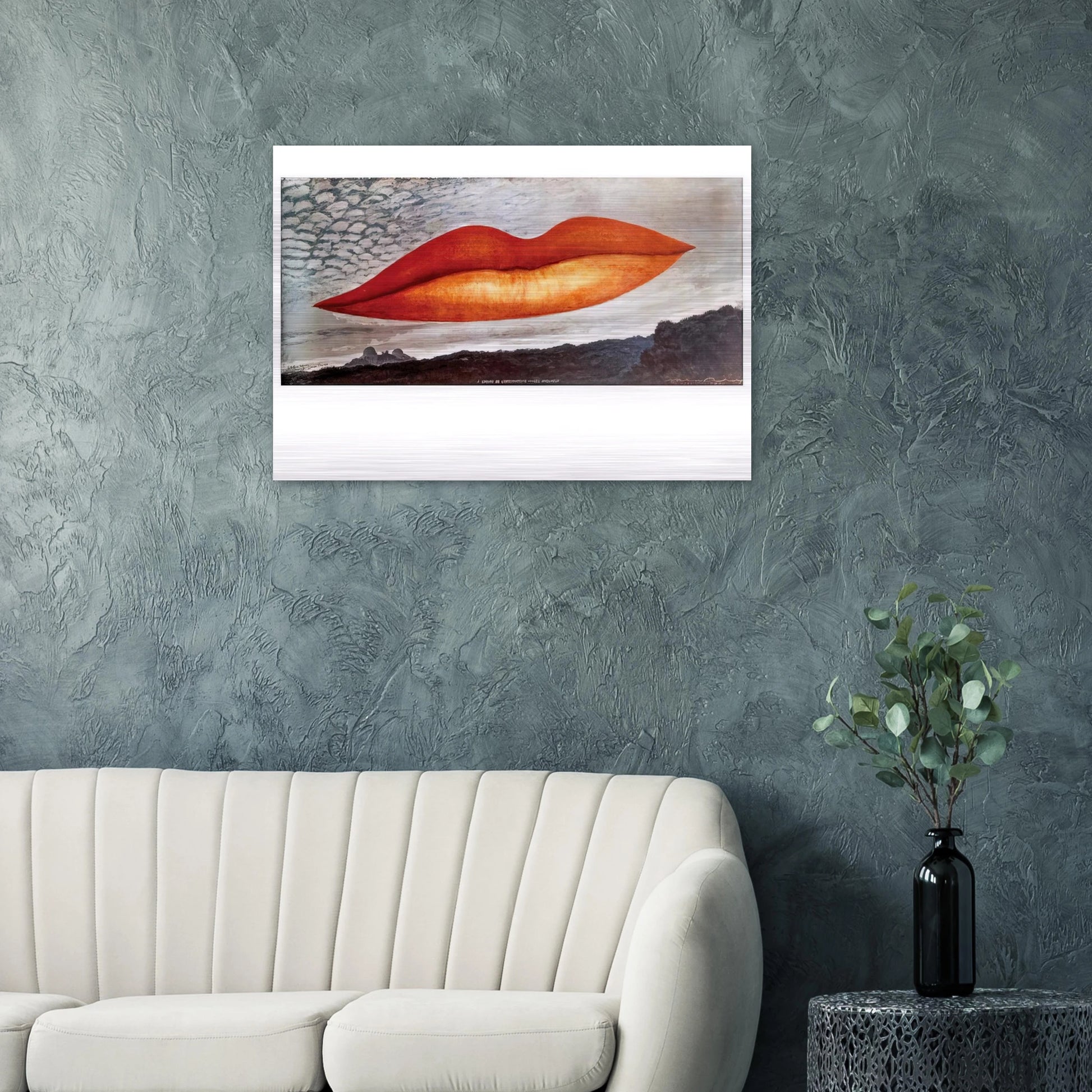 OBSERVATORY TIME THE LOVERS - Man Ray Brushed Aluminum Print - 70x100 cm / 28x40 inches | Man Ray Aluminum Print | Man Ray Prints