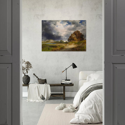 East Hampton - Thomas Moran Brushed Aluminum Print - 70x100 cm / 28x40 inches | Thomas Moran Aluminum Print | Thomas Moran Prints