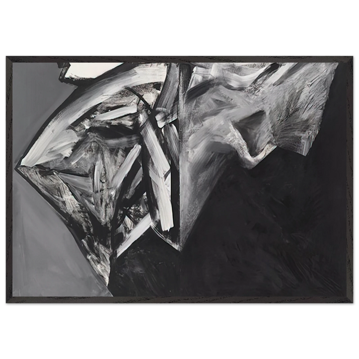 Jay DeFeoBIGSamurai No 8 - Jay DeFeo 70x100 cm / 28x40 inches Framed Art Print – Black Wooden Frame