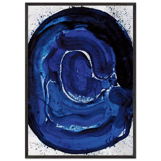 Untitled  SF 84-045  - Sam Francis 70x100 cm / 28x40 inches Framed Art Print – Black Wooden Frame