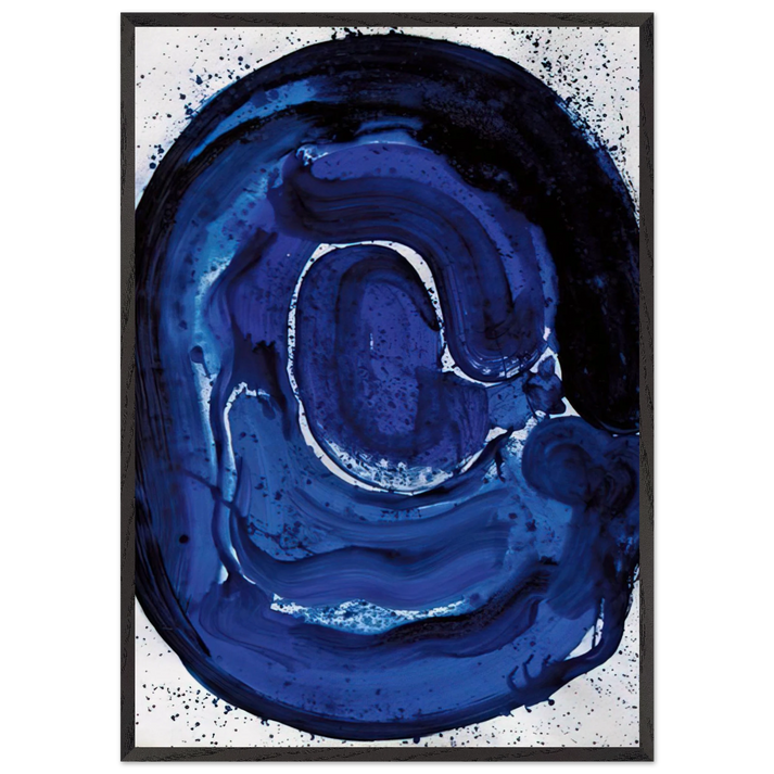 Untitled  SF 84-045  - Sam Francis 70x100 cm / 28x40 inches Framed Art Print – Black Wooden Frame