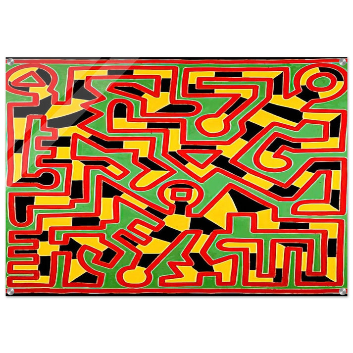 UNTITLED 1988 - Keith Haring Acrylic Print - 70x100 cm / 28x40″ inches | Keith Haring Art For Sale