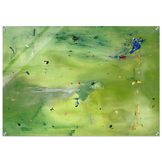 A Green Thought in a Green Shade - 1981 - Helen Frankenthaler Acrylic Print - 70x100 cm / 28x40″ inches
